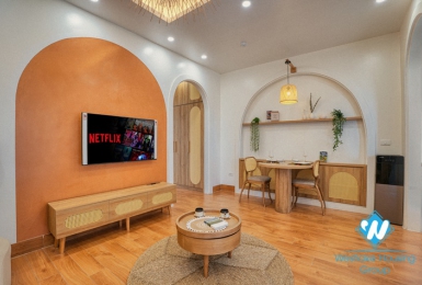 Nice deisgn apartment with lake view for rent in Vu Mien st (Yen Phu Village) Tay Ho District 